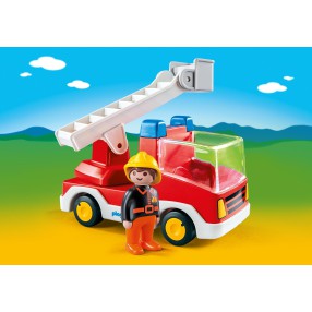 Playmobil - 1.2.3 Wóz strażacki z drabiną 6967