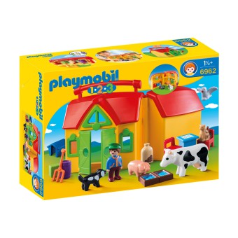 Playmobil - 1.2.3 Moje przenośne gospodarstwo rolne 6962
