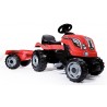 Smoby - Traktor Farmer XL z przyczepą Czerwony 710108
