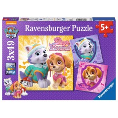 Ravensburger - Puzzle Psi Patrol Skye i Everest 3x49 080083
