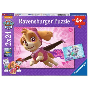 Ravensburger - Puzzle Psi Patrol Skye i Everest 2 x 24 elem. 091522