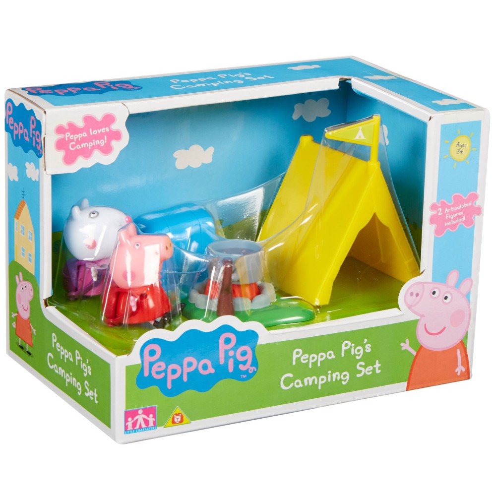 TM Toys Świnka Peppa - Zestaw Kemping Peppy i 2 figurki 05611