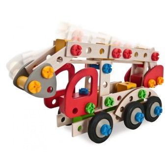 Eichhorn Constructor - Klocki konstrukcyjne Wóz strażacki 3w1 39085