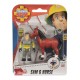 Simba - Strażak Sam Zestaw 2 figurek Sam i koń 9259746
