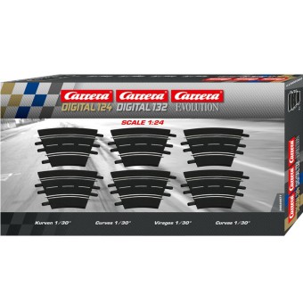 Carrera EVO/DIGITAL 124/132 - Zakręt 1/30 6 szt. 20577