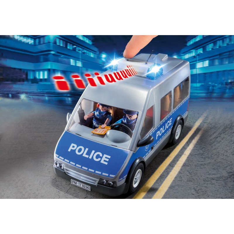 Playmobil Samochód policyjny z blokadą drogową 9236