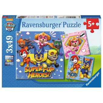 Ravensburger - Psi Patrol Superbohaterowie Puzzle 3 x 49 elem. 080366