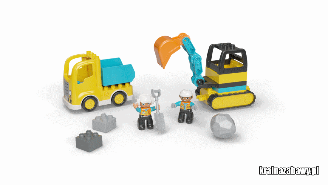 LEGO DUPLO - Ciężarówka i koparka gąsienicowa 10931